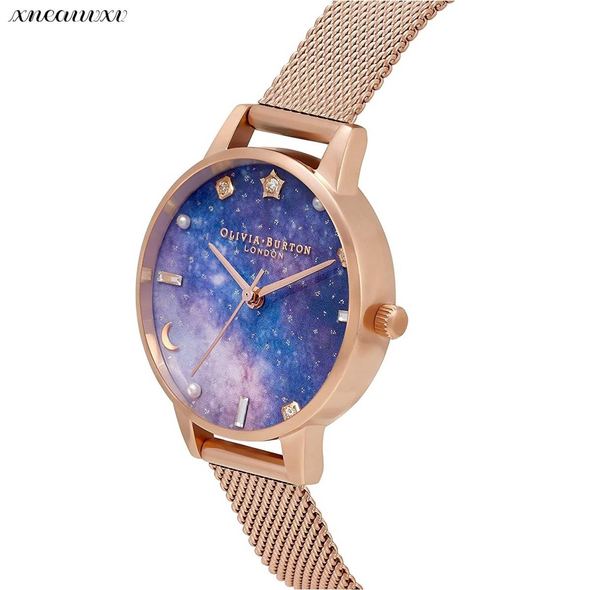 星空 星座 腕時計 レディース ゴールド かわいい おしゃれ 幻想的 プレゼント 記念日 ギャラクシー 宇宙 月 ムーン ウォッチ