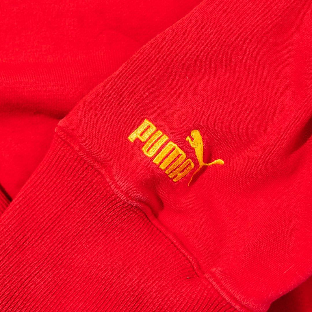 【存在感抜群】90’s ~00’s PUMA プーマ 刺繍ロゴ スウェット トレーナー_画像4