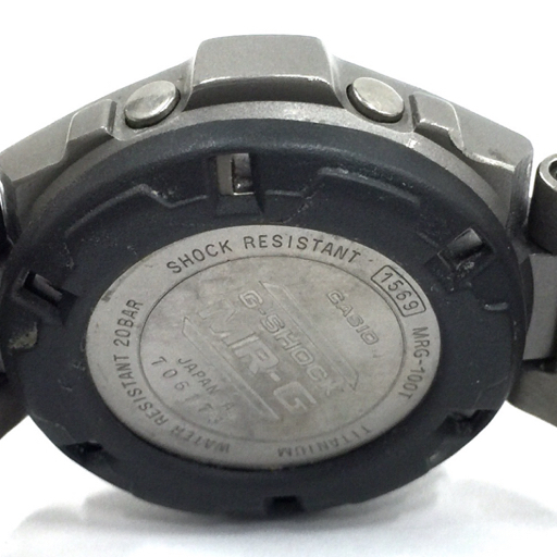 カシオ Gショック MRG-100 デジタル クォーツ 腕時計 シルバーカラー ユニセックス 稼働品 ファッション小物 CASIOの画像2