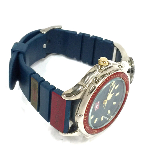 NAVY SEALS デイト クォーツ 腕時計 ブルー文字盤 未稼働品 純正ベルト ファッション小物 ケース付き 現状品の画像6