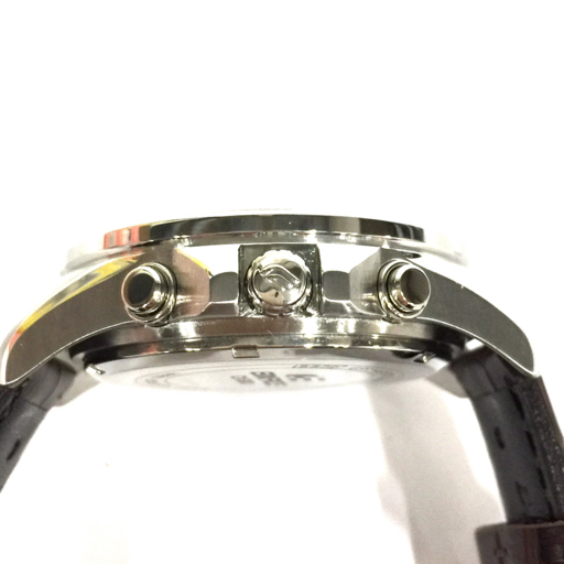 カシオ エディフィス クロノグラフ クォーツ 腕時計 ホワイト文字盤 EFR-547 メンズ 稼働品 純正ベルト CASIOの画像3