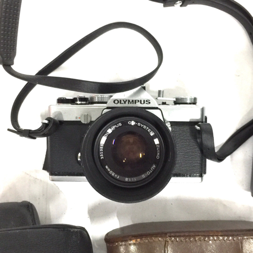 1円 OLYMPUS OM-1 F.ZUIKO AUTO-S 1:1.8 50mm Nikon F-801S 含む フィルムカメラ レンズ セットの画像3