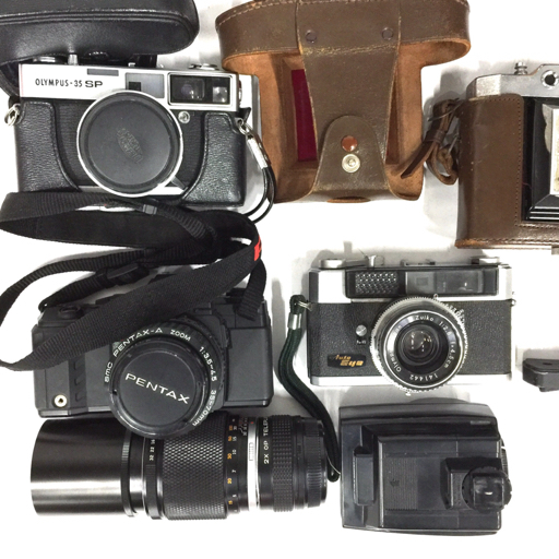 1円 OLYMPUS OM-1 F.ZUIKO AUTO-S 1:1.8 50mm Nikon F-801S 含む フィルムカメラ レンズ セットの画像2