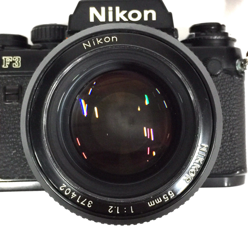 1円 Nikon F3 NIKKOR 55mm 1:1.2 一眼レフ フィルムカメラ レンズ マニュアルフォーカス C6867の画像3