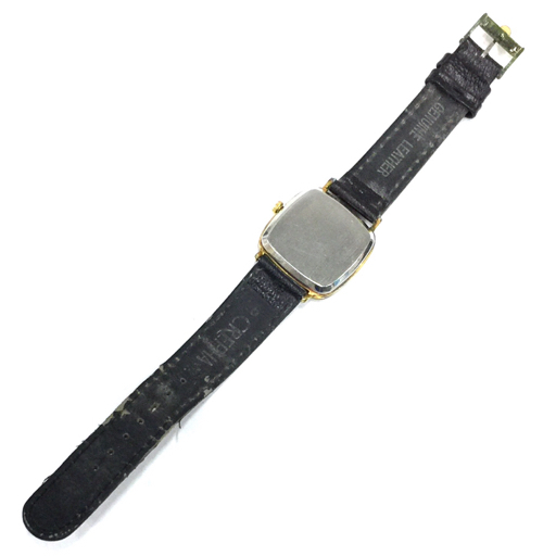 オメガ デビル オートマチック 自動巻き 腕時計 メンズ ゴールド文字盤 Cal.712 不動品 ジャンク品 社外ベルトの画像5