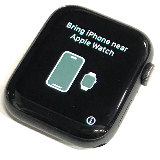 1円 Apple Watch MG2E3J/A A2376 Series6 44mm GPS+Cellular スペースグレイアルミニウム ブラックスポーツバンド
