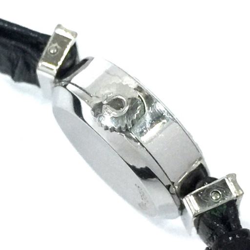 オメガ 腕時計 デヴィル Deville ラウンド シルバー金具 手巻き レディース 純正 レザーベルト 稼働 OMEGAの画像3