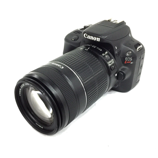1円 Canon EOS Kiss X7 デジタル一眼レフカメラ ボディ レンズ 動作確認済 C6934