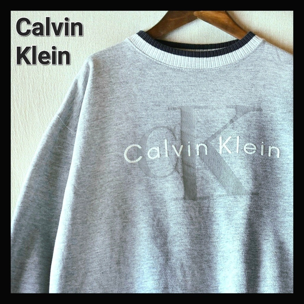 税込】 カルバンクライン klein Calvin 古着☆CK ビッグデカロゴ