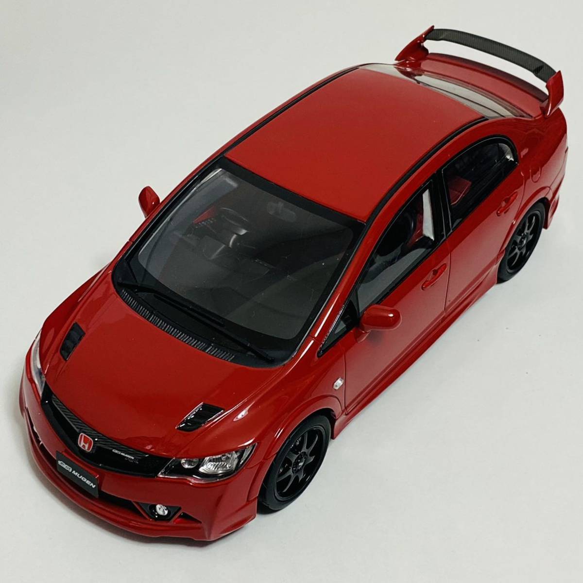 【中古品】KYOSHO 京商 1/18スケール samurai Honda Civic Mugen RR Red ホンダ シビック 無限 KSR18038R ミニカー モデルカー_画像3