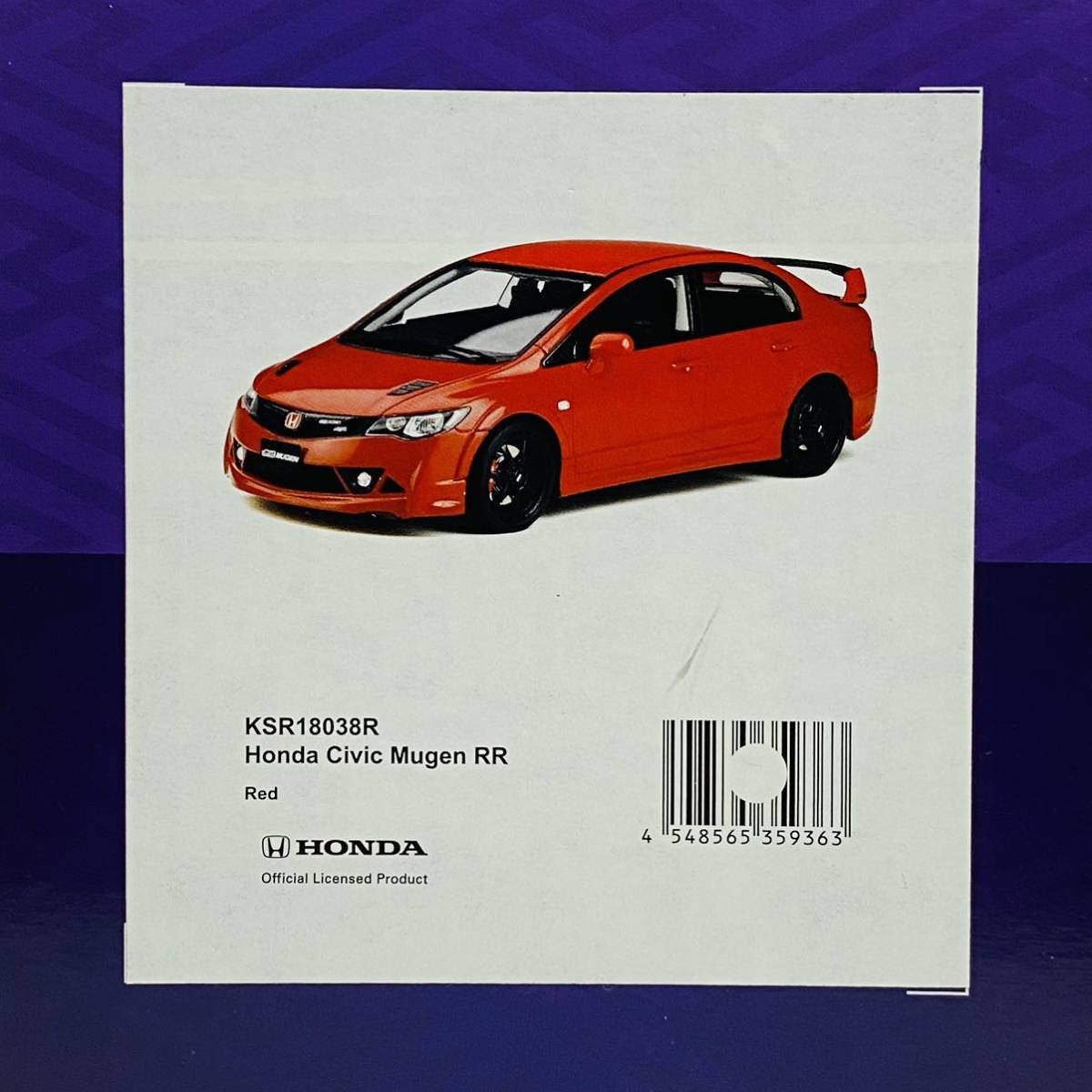 【中古品】KYOSHO 京商 1/18スケール samurai Honda Civic Mugen RR Red ホンダ シビック 無限 KSR18038R ミニカー モデルカー_画像10