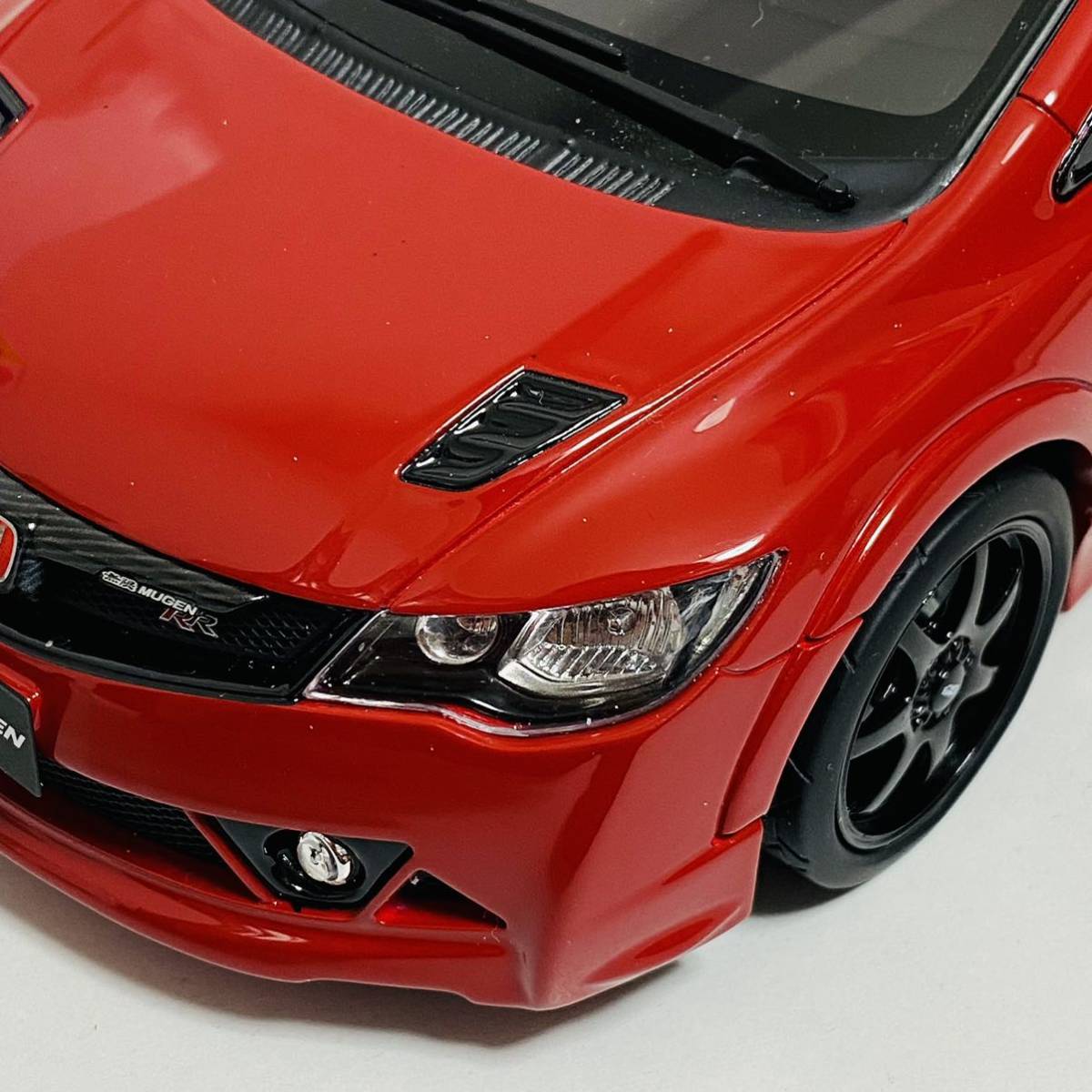 【中古品】KYOSHO 京商 1/18スケール samurai Honda Civic Mugen RR Red ホンダ シビック 無限 KSR18038R ミニカー モデルカー_画像6