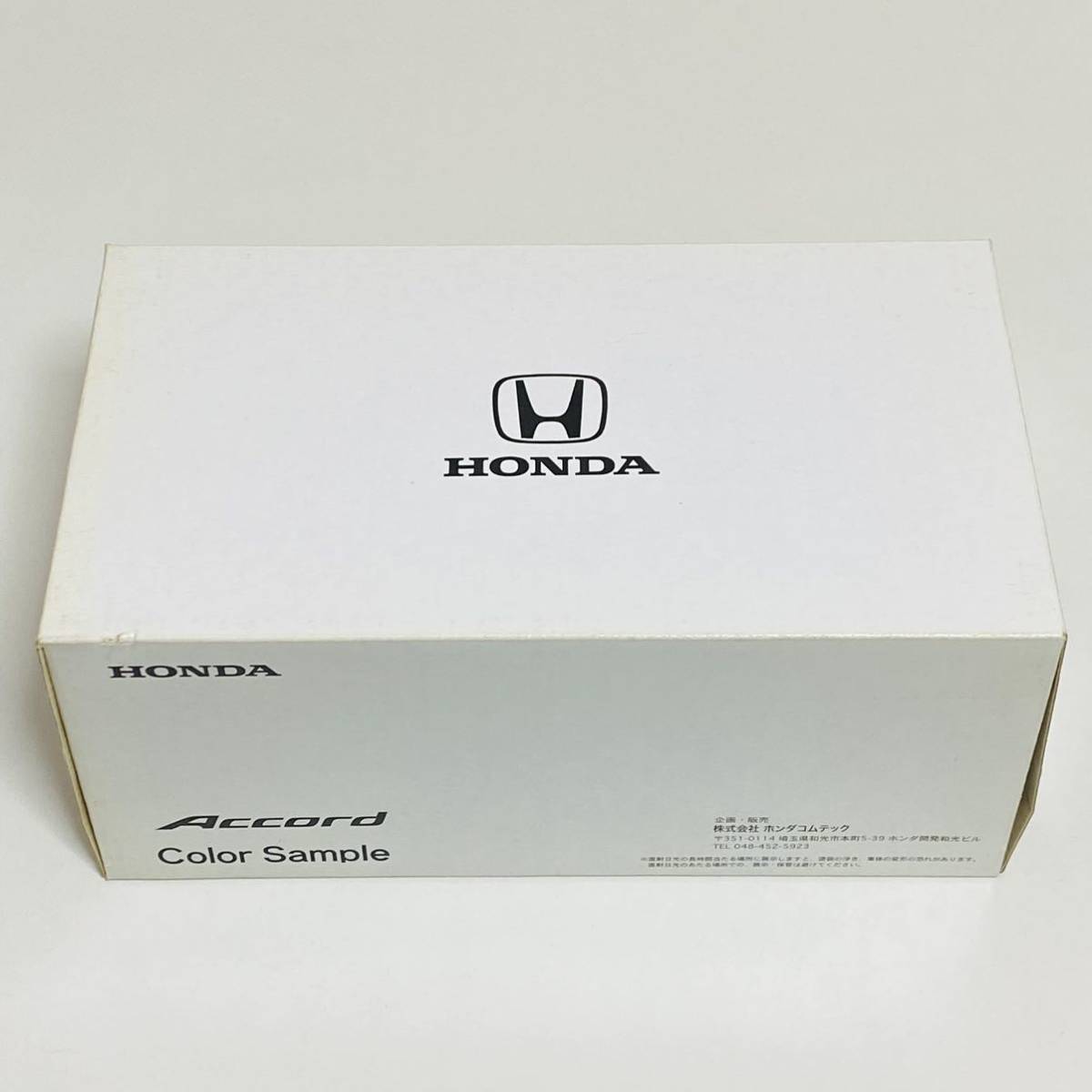 【美品】HONDA ホンダ Accord アコード カラーサンプル ブランシルバーメタリック SC17BS ミニカー モデルカー