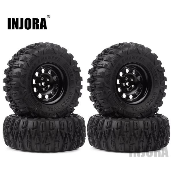 INJORA 4 個 2.2 ホイール タイヤ & メタル ビードロック 10 スポーク リム 1/10 RC S224000035907149