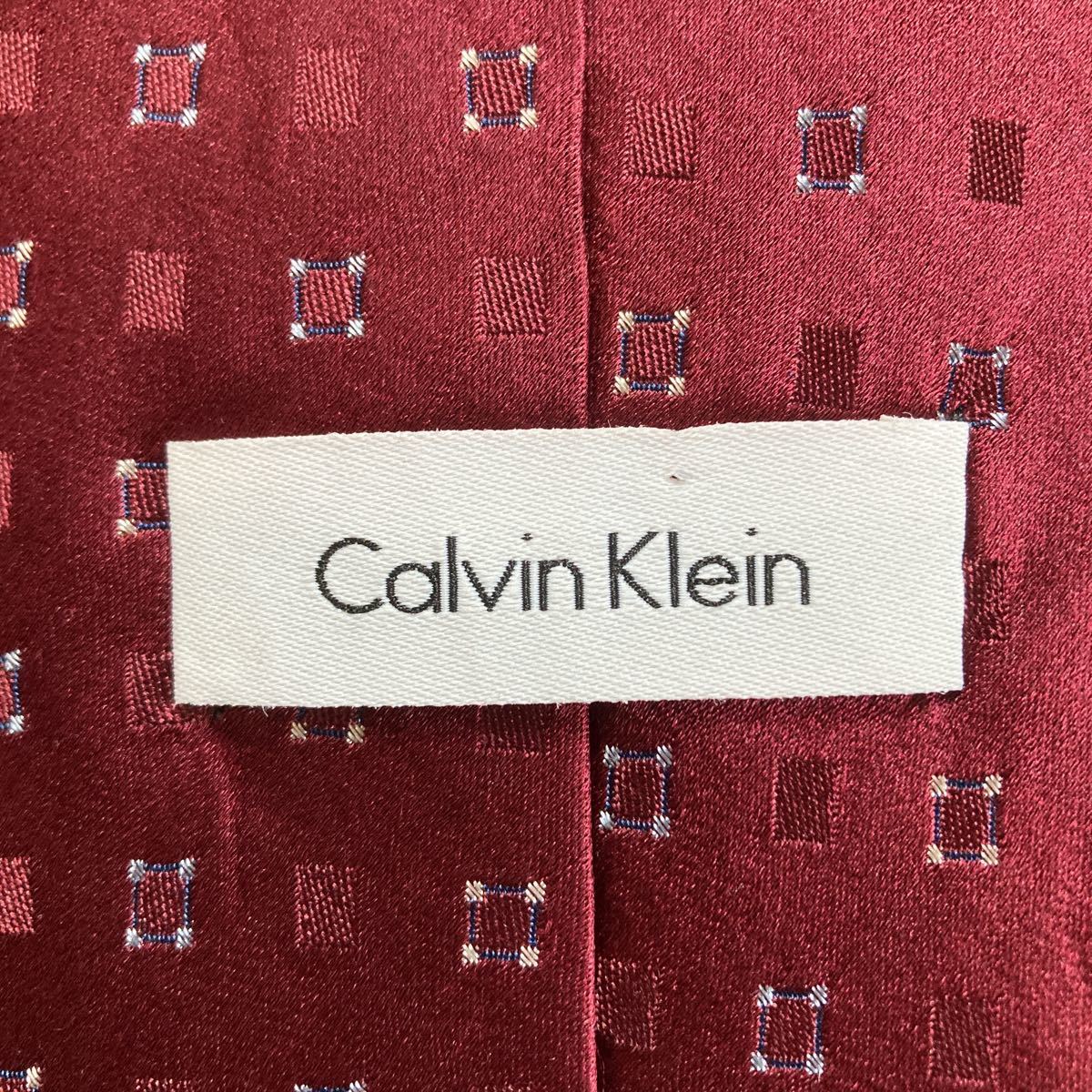 Calvin Klien Calvin Klein necktie wine red 