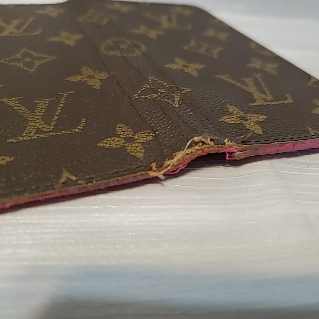 1142 prompt decision LOUIS VUITTON Louis Vuitton iPhone case iPhoneX XS folio leather smartphone cover monogram rose pop 