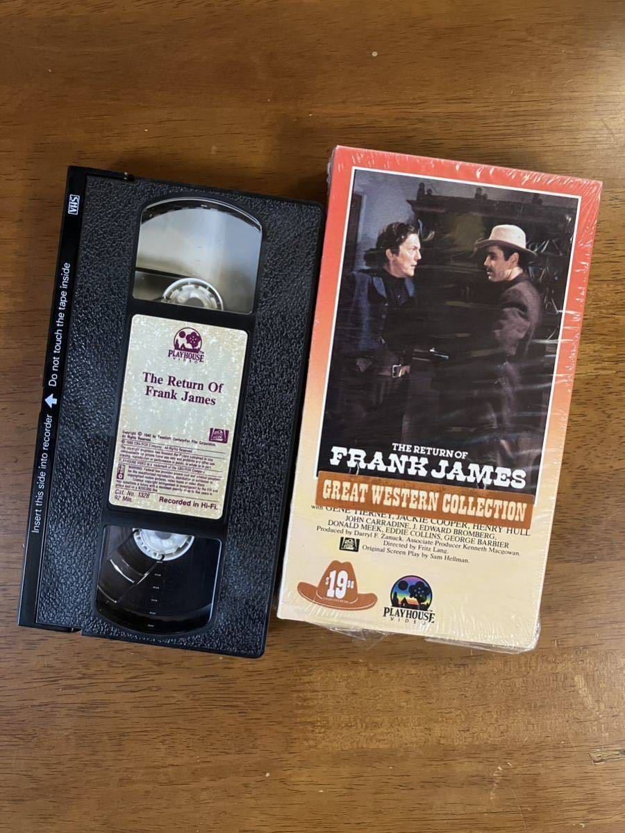 THE RETURN OF FRANK JAMES/ ground . to reverse . rare VHS USA made flitsu* Lange Henry * phone da Gene *tia knee Japanese title less 