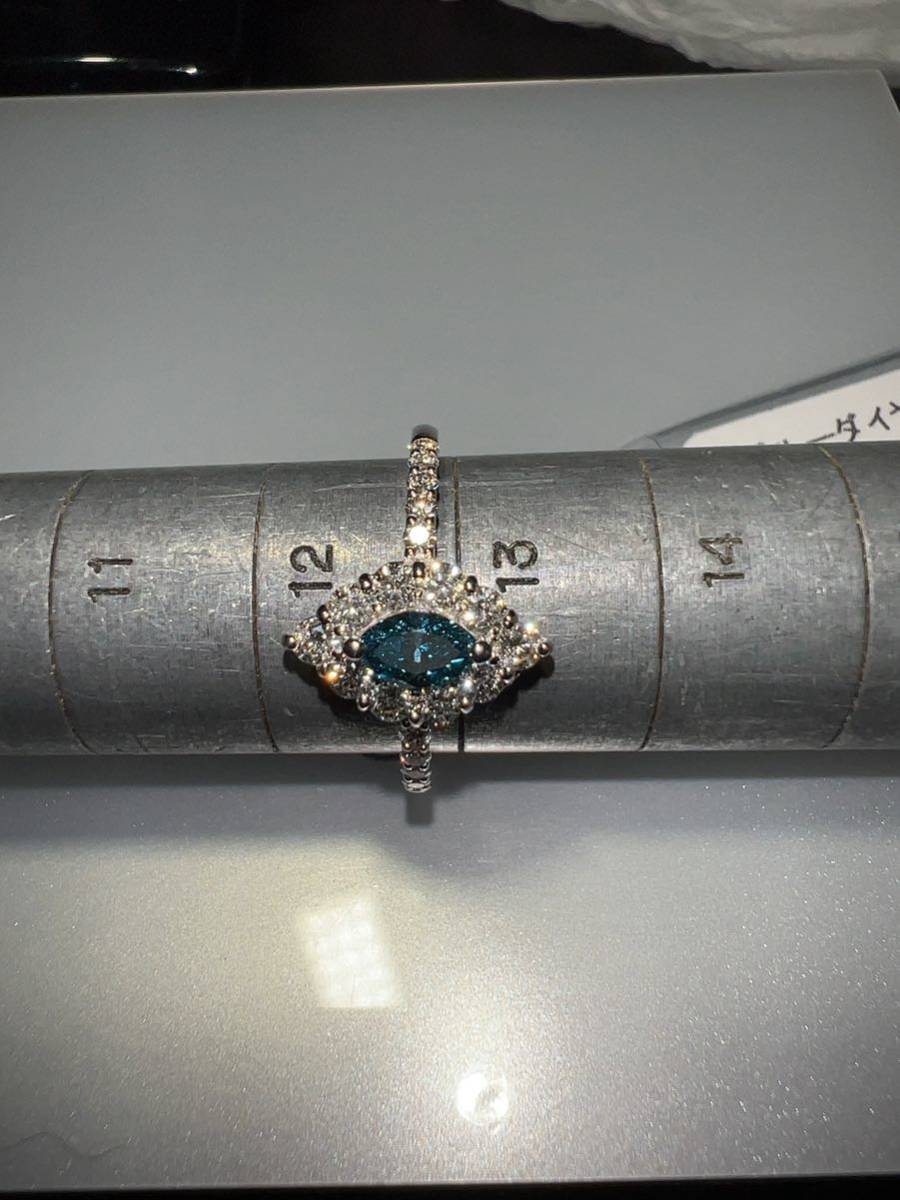 [ beautiful goods ]PT blue diamond ring KS3899 YB