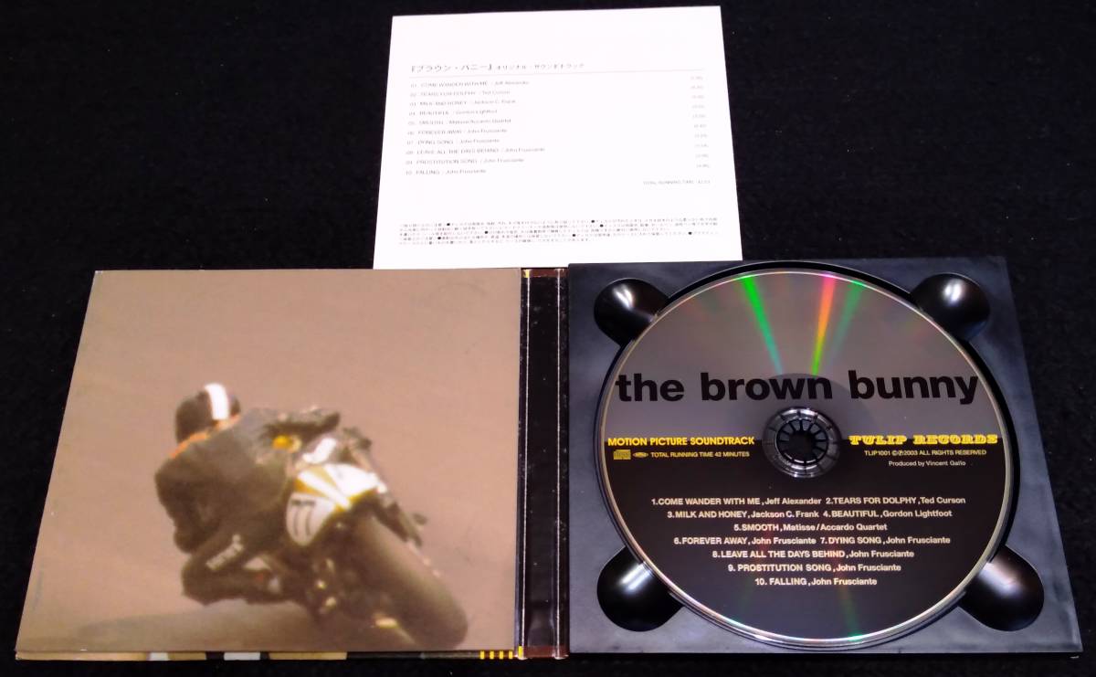  Brown *ba knee soundtrack CD* vi n cent gyaro John *f Lucien teBrown Bunny John Frusciantere Chile domestic record 