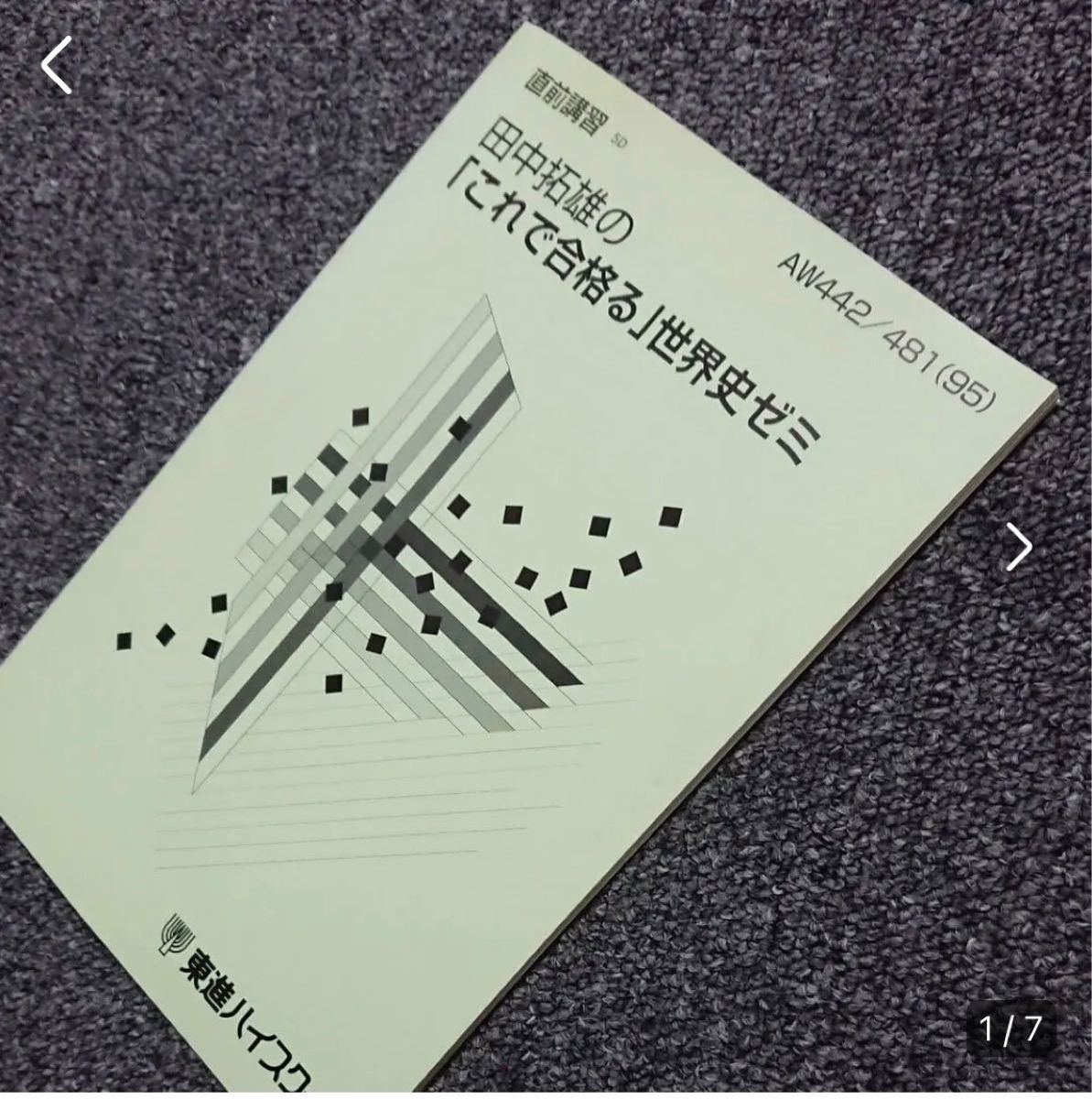 'm95 田中拓雄の「これで合格る」世界史ゼミ  直前講習   (東進)