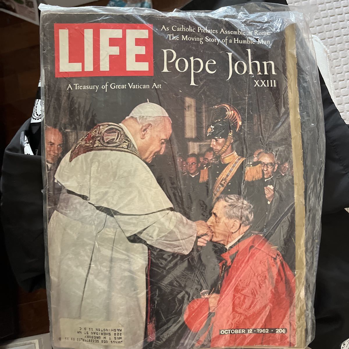 パパ　バチカン　祈り　LIFE誌　1962s 送料無料　Catholic歴史　お値打ち品