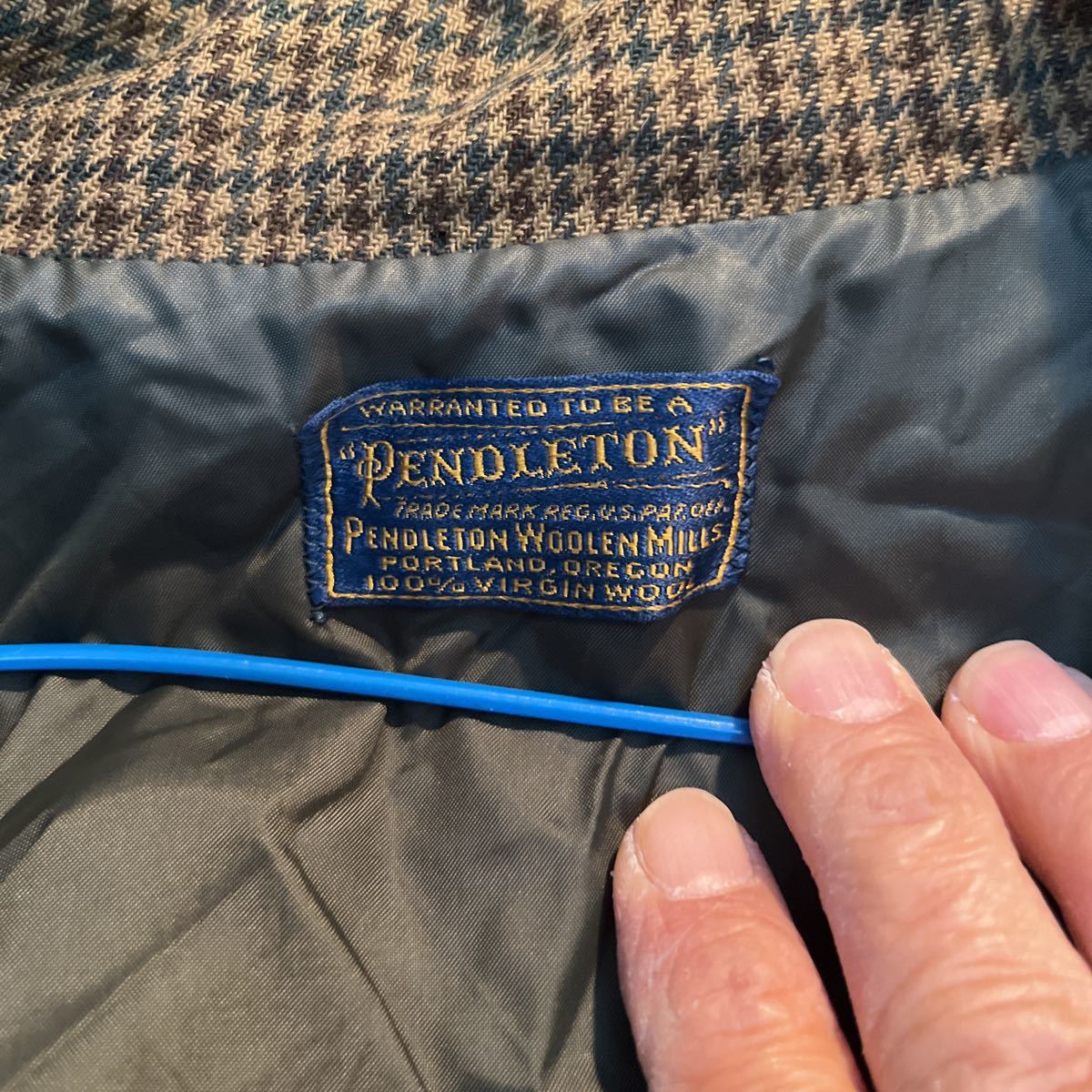ペンデルトン　オールドウール100%ジャケット　70s キャンプ　極暖　送料無料　ヴィンテージビィンテージ　ミディアム