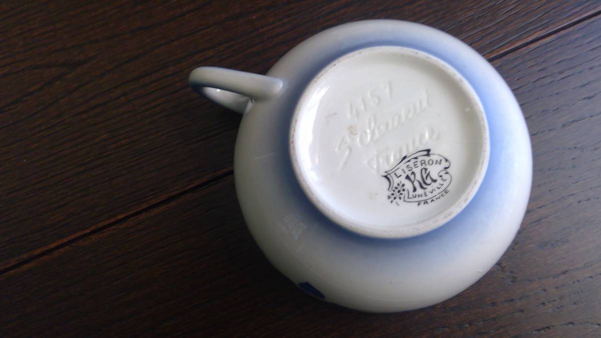 アンティーク カップ&ソーサー フランス パリ Luneville アンティーク カップ&ソーサー フランス パリ Luneville