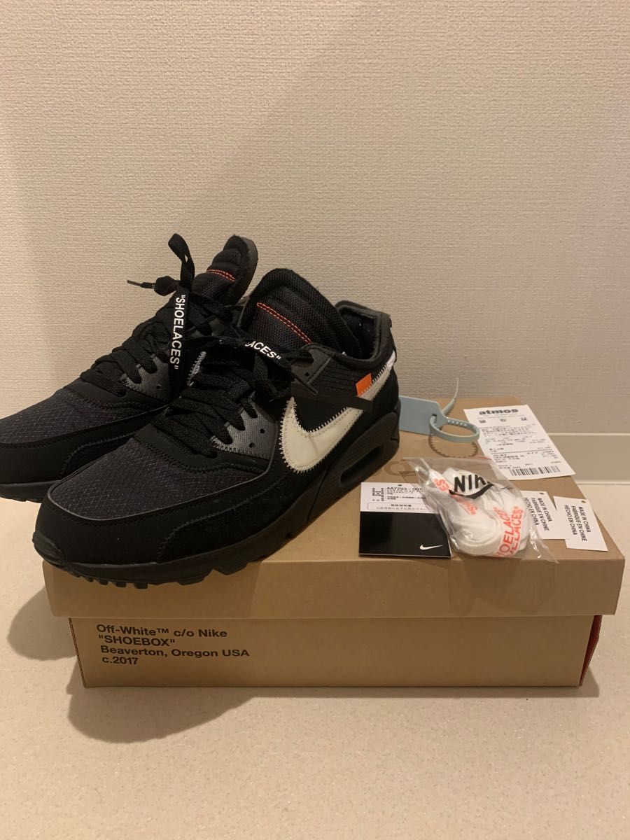 OFF-WHITE × NIKE AIR MAX 90 BLACK/CORN