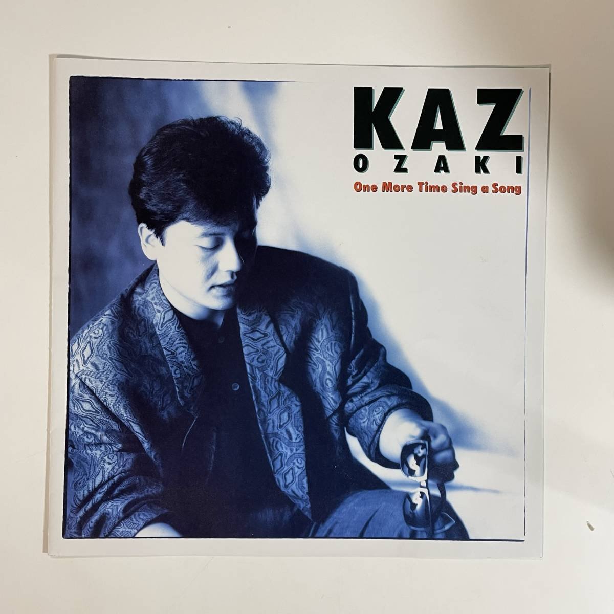 14478 ★美盤 尾崎和行 KAZ OZAKI/One More Time Sing a Song ※帯付_画像3