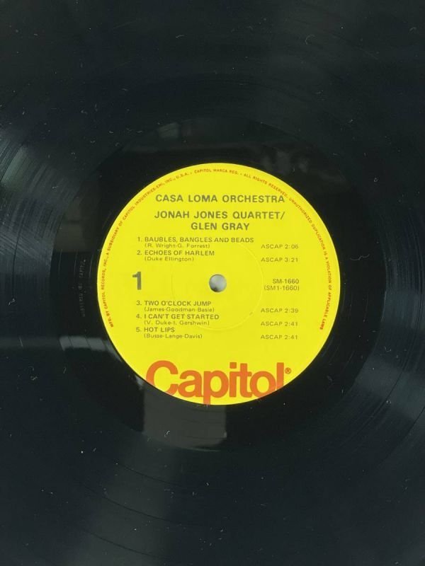 2879 【直輸入盤】 Jonah Jones Quartet/Glen Gray Casa Loma Orchestra_画像3