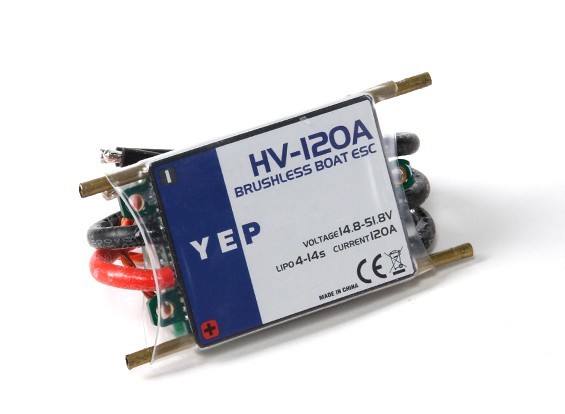 福袋 大丸 ☆YEP 120A ESC HV (4~14S) マリン ブラシレス スピード 船、ボート