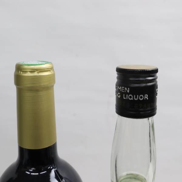 【2本セット】アルコール各種（金門高粱酒 百龍 58％ 600ml 等）X23C160066の画像3