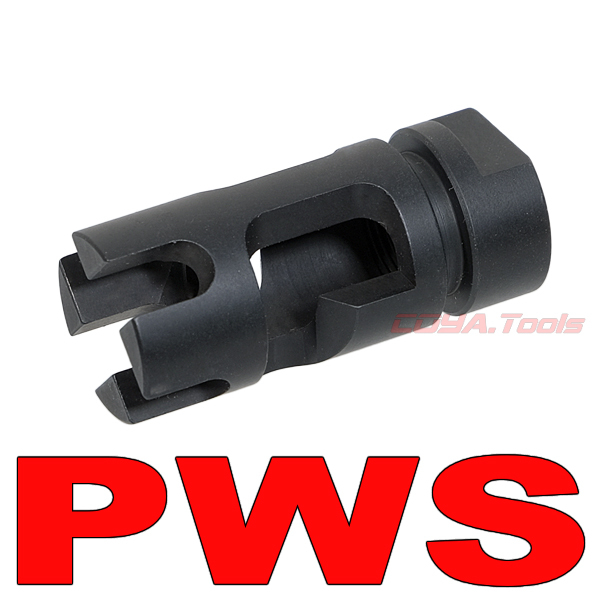スチール製 PWS SM556タイプ フラッシュハイダー M14逆ネジ ( M4 スチール製 PWS SM556タイプ フラッシュハイダー M14逆ネジ ( M4