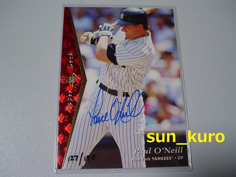 Paul O'Neill ★2000 UD SP Authentic Buybacks Autograph (127/142)