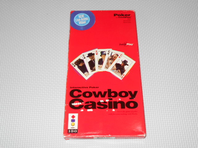 3DO★Cowboy Casino 海外版 外箱付★箱付・説明書付・ソフト付