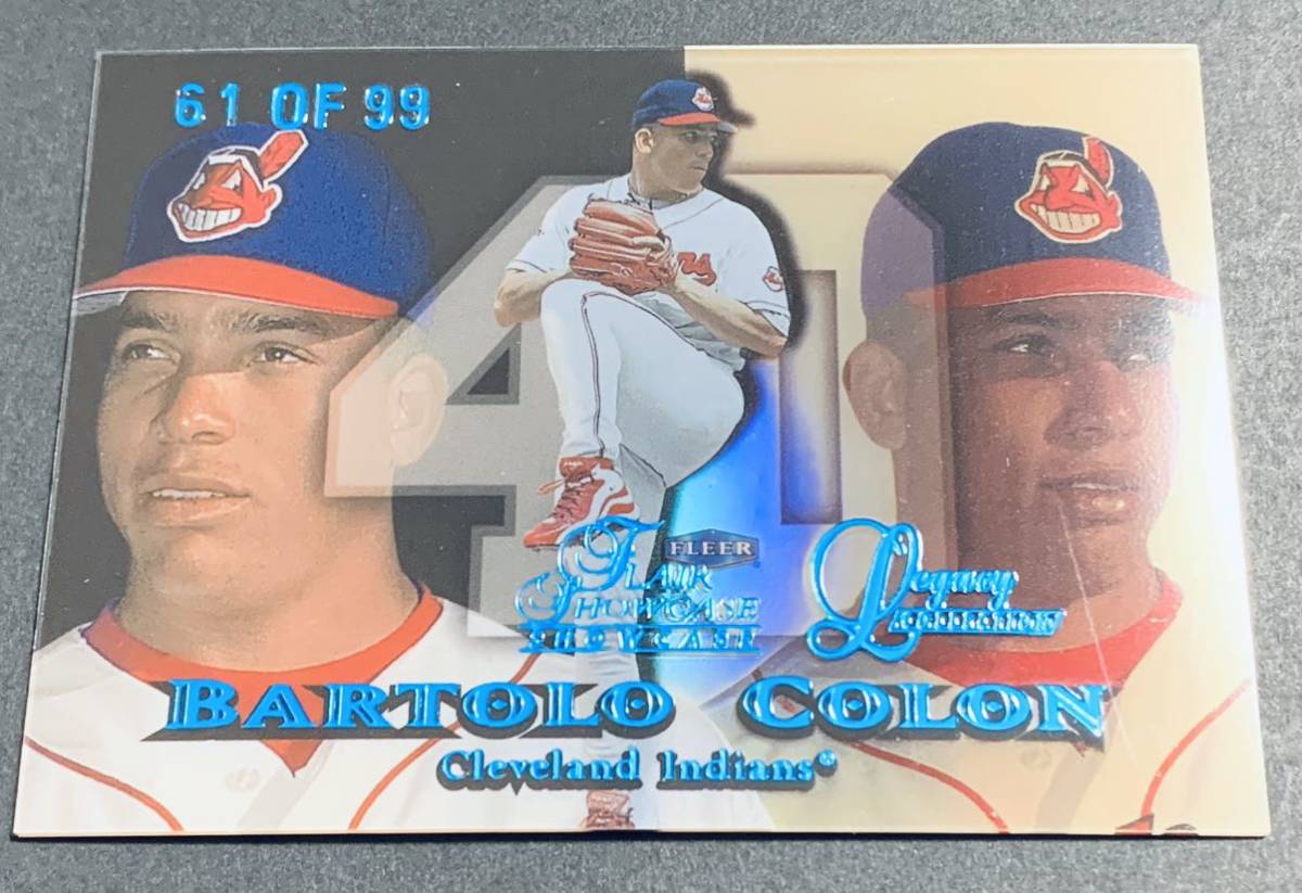 1999 Fleer Flair Showcase Legacy Collection Bartolo Colon /99 Row1 Cleveland Indians MLB バートロコローン　99枚限定　シリアル_画像1