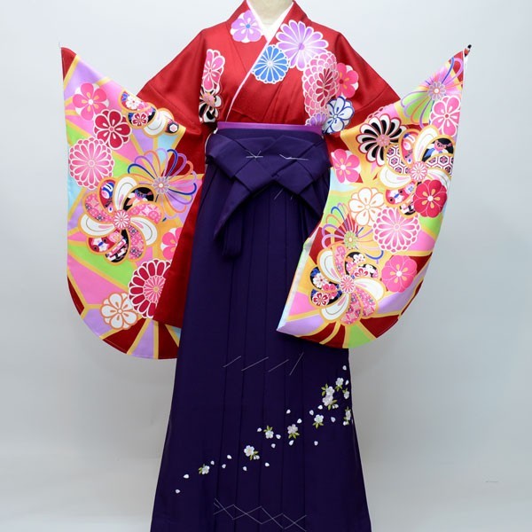即納!最大半額! KYOTO From ジュニア用へ直し135cm~143cm 着物袴