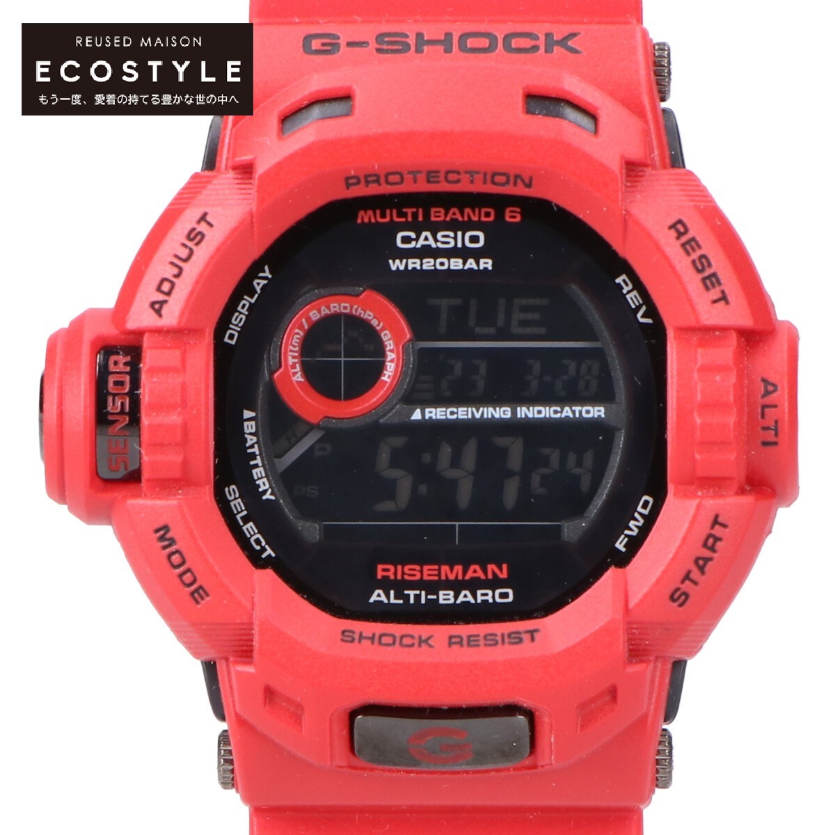 新品同様/ G-SHOCK ジーショック GW-9200RDJ-4JF RISEMANライズマン