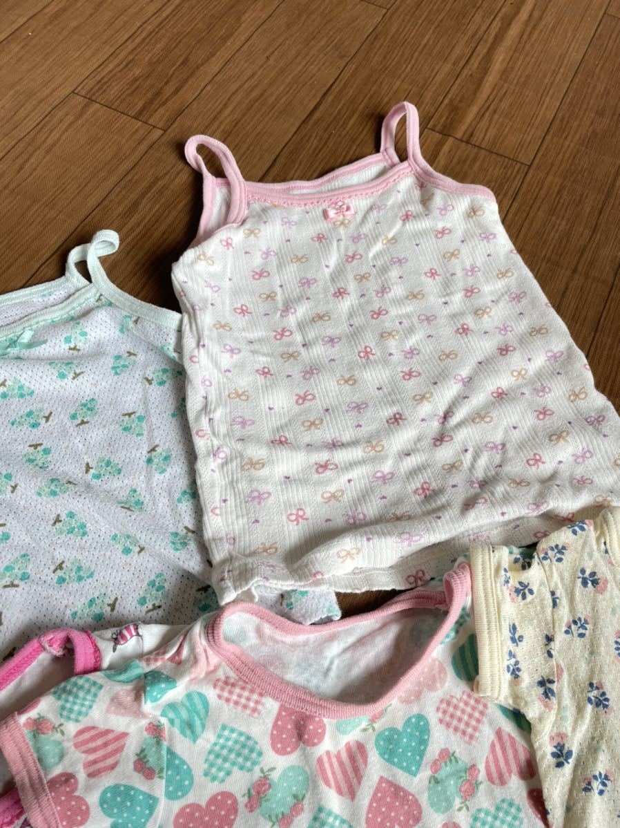 ベビー 肌着 タンクトップ 半袖 女の子 80cm 90cm まとめ売り|PayPay