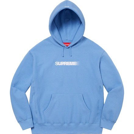 新品 未使用 Supreme Motion Logo Hooded Sweatshirt Light Blue シュプリーム モーションロゴ パーカー  水色 ライトブルー サイズ：XL