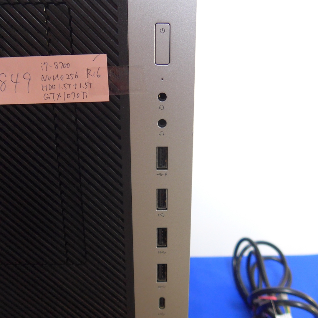 ゲーミングPC】HP EliteDesk 800 G4 TWR i7 8700 GTX1070Ti NVMe 256GB