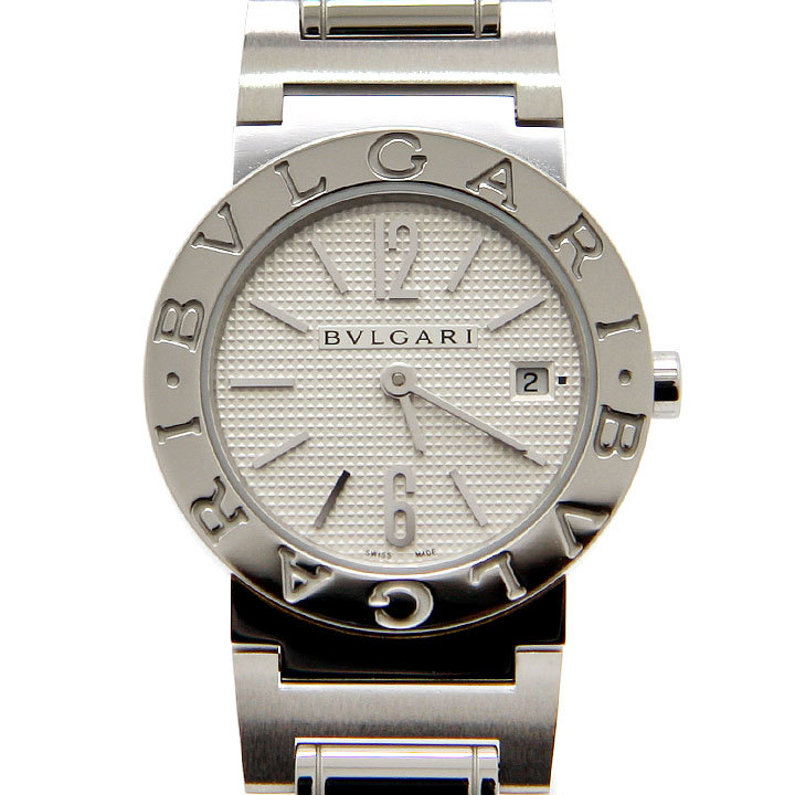 中古美品 ブルガリ BVGARI 腕時計 ブルガリ・ブルガリ レディースクォーツ BB26WSSD BBL26S 電池式 アナログ時計