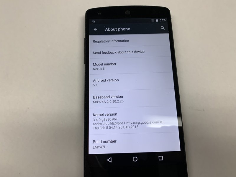 CR613 SIMフリー Nexus5の画像3