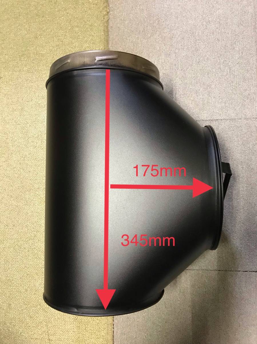 耐熱黒塗装断熱二重煙突 ルーフサポート (150-200) 耐熱黒塗装断熱二重煙突 ルーフサポート (150-200)