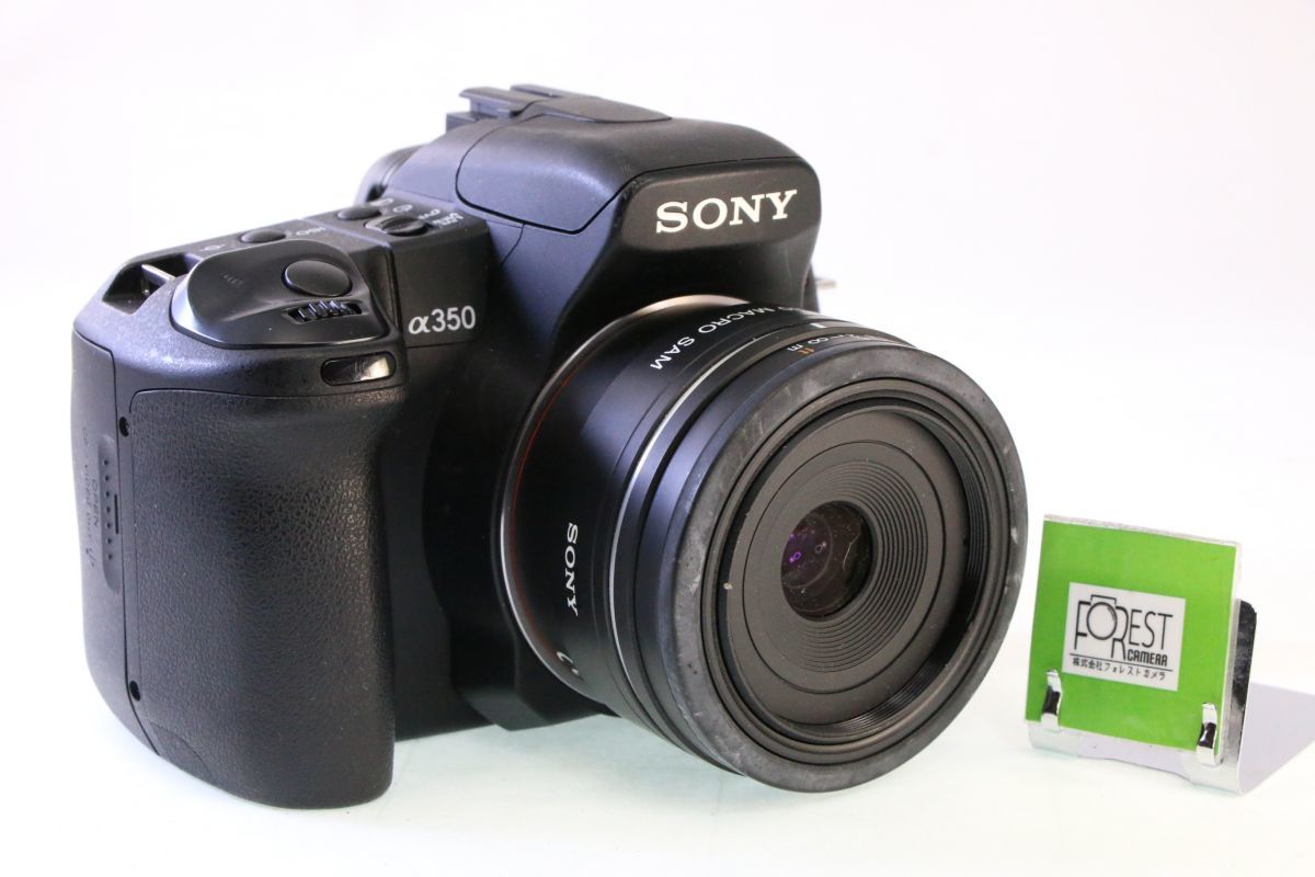 【同梱歓迎】【動作保証・点検済】良品■ソニー SONY α350 ボディ+DT 30mm F2.8 MACRO SAM■バッテリー・チャージャーなし■15357