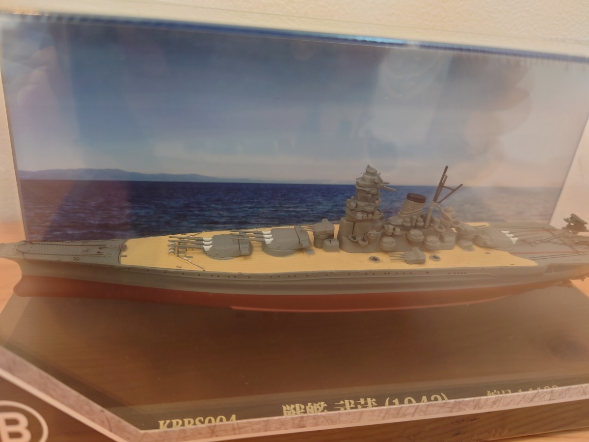 ☆国際貿易ミニチュア模型1/1100『戦艦武蔵』(1942)☆検）KB SHIPS/KB