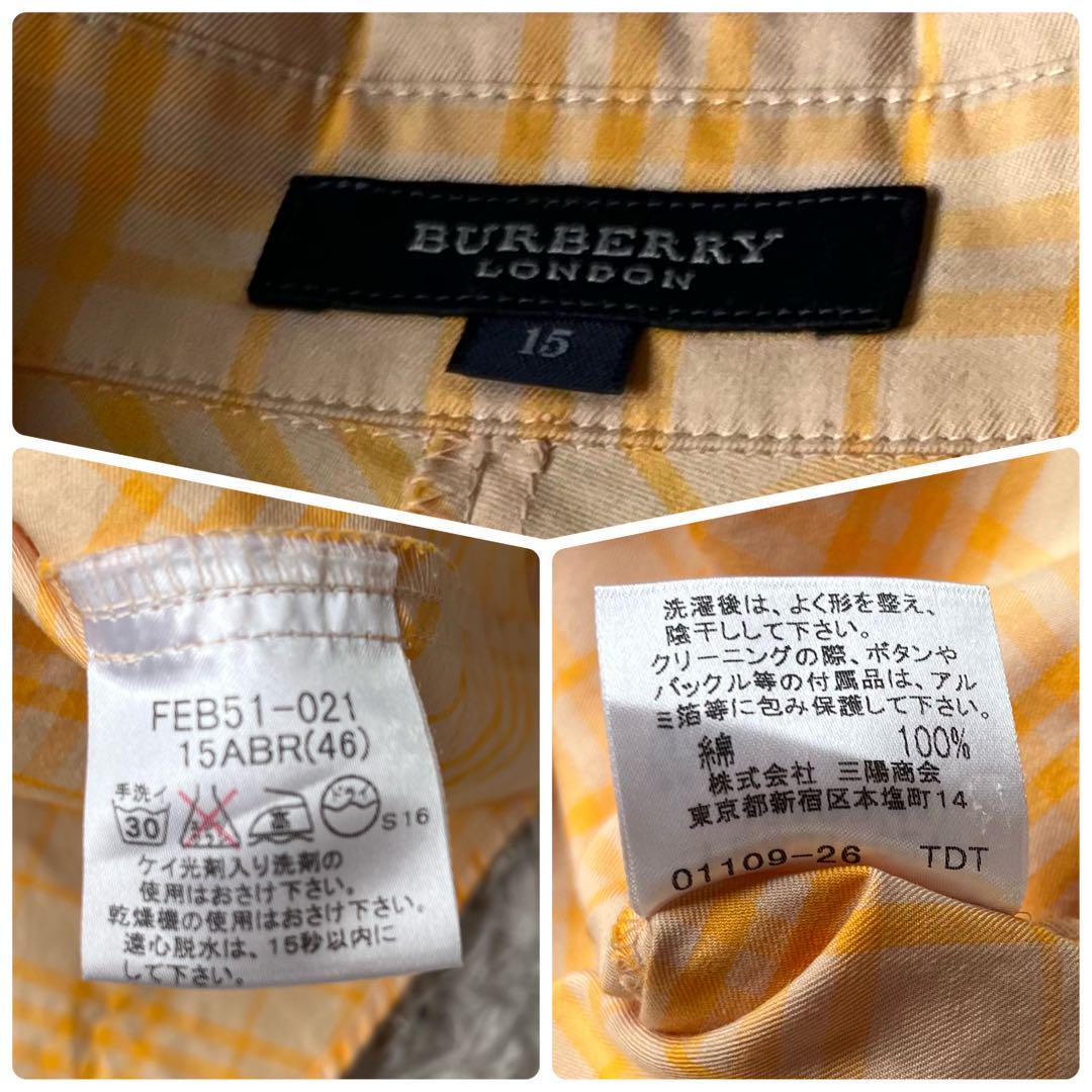 極美品】BURBERRY LONDON バーバリーロンドン 大きいサイズ 15号 長袖