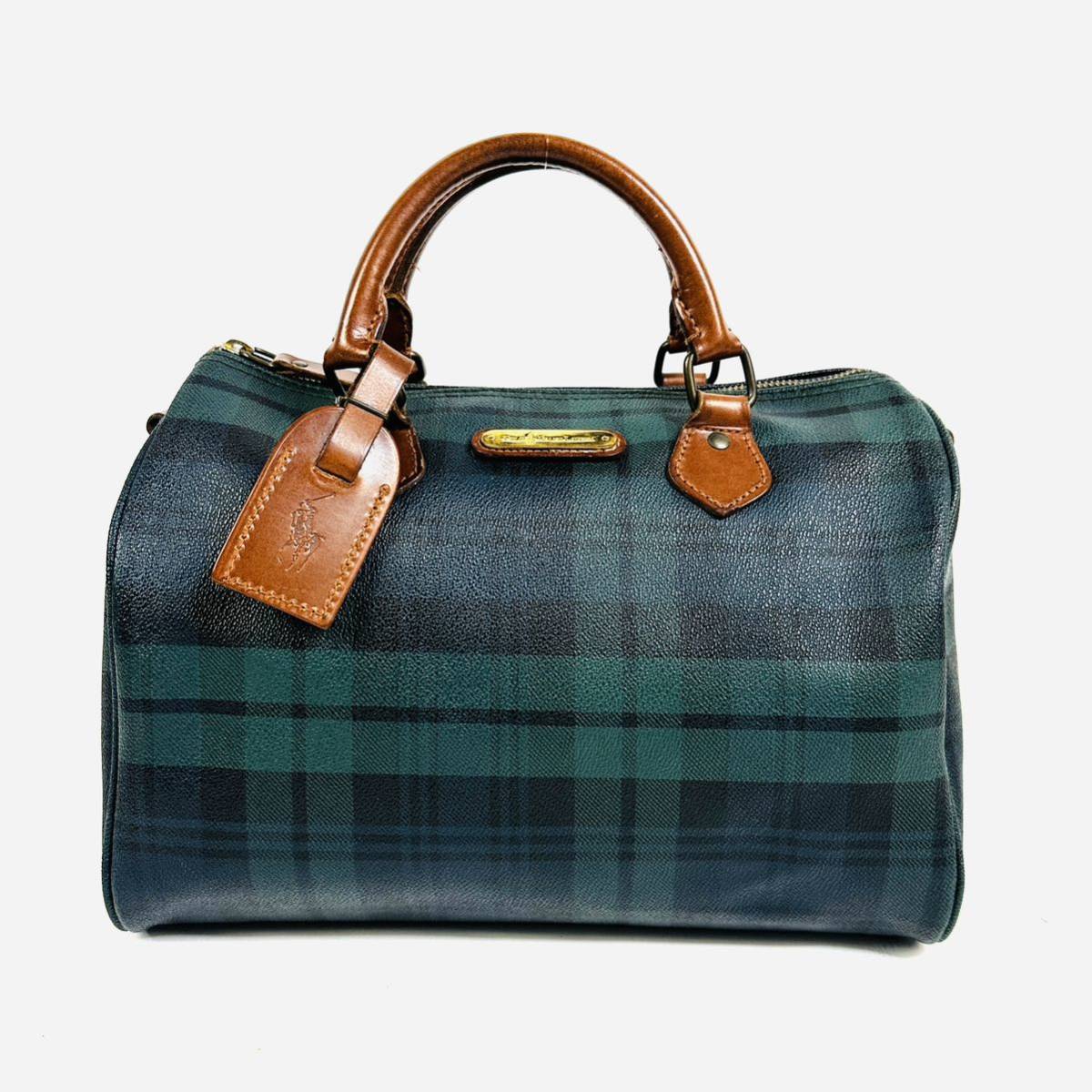 美品】POLO RALPH LAUREN ポロ ラルフローレン PVC レザー チェック