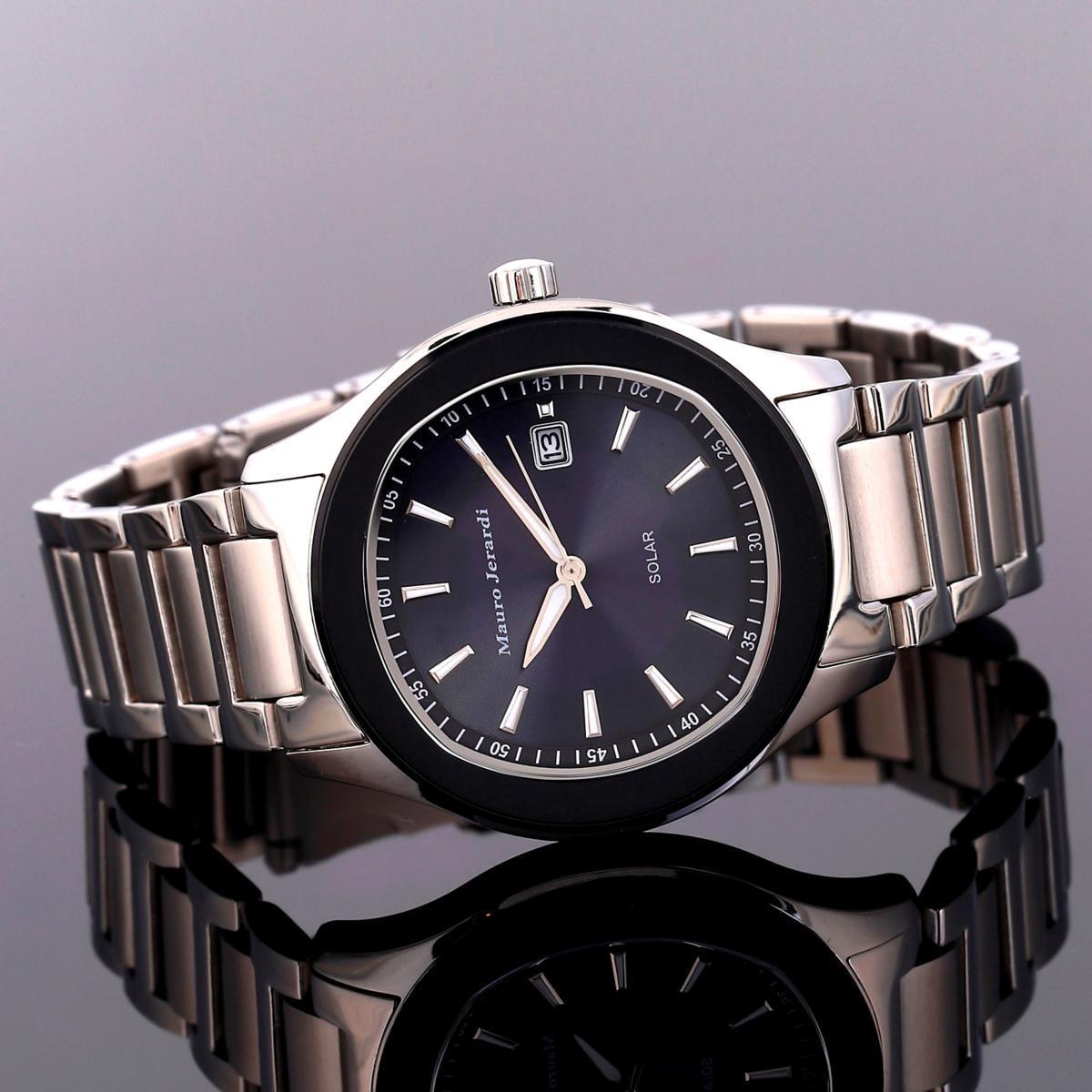 【機能性を追求】【メーカー正規品】マウロジェラルディ腕時計 ソーラーメンズ腕時計 アナログクォーツ3針 ソーラーウォッチ MJ053-1