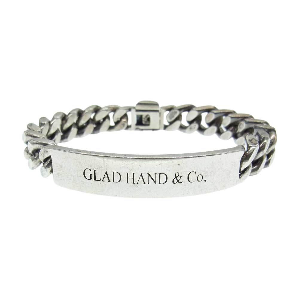 GLADHAND & Co. グラッドハンド ロゴ ID ブレスレット シルバー系